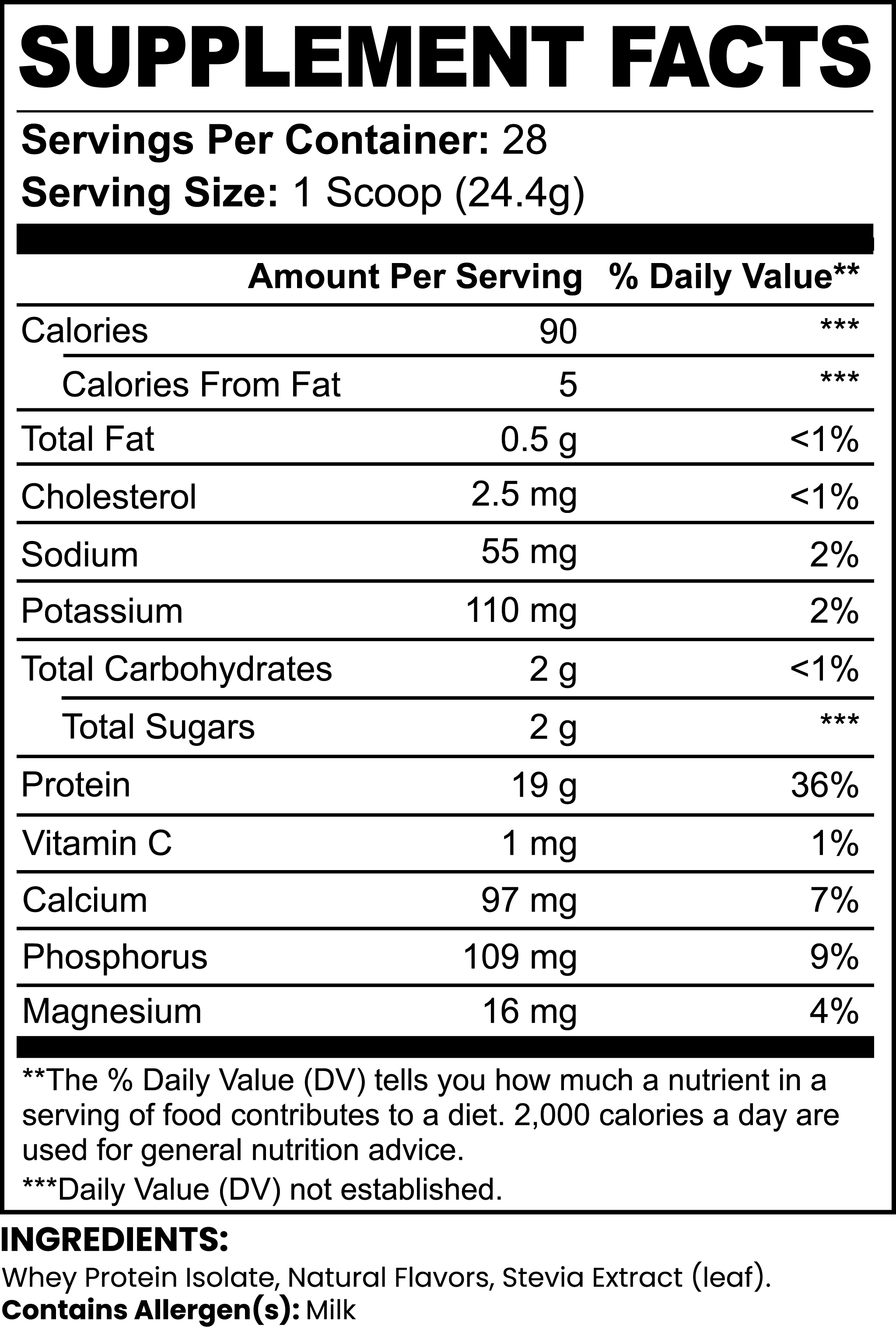 Midwest Monster Labs – Pure3 100% Whey Isolate