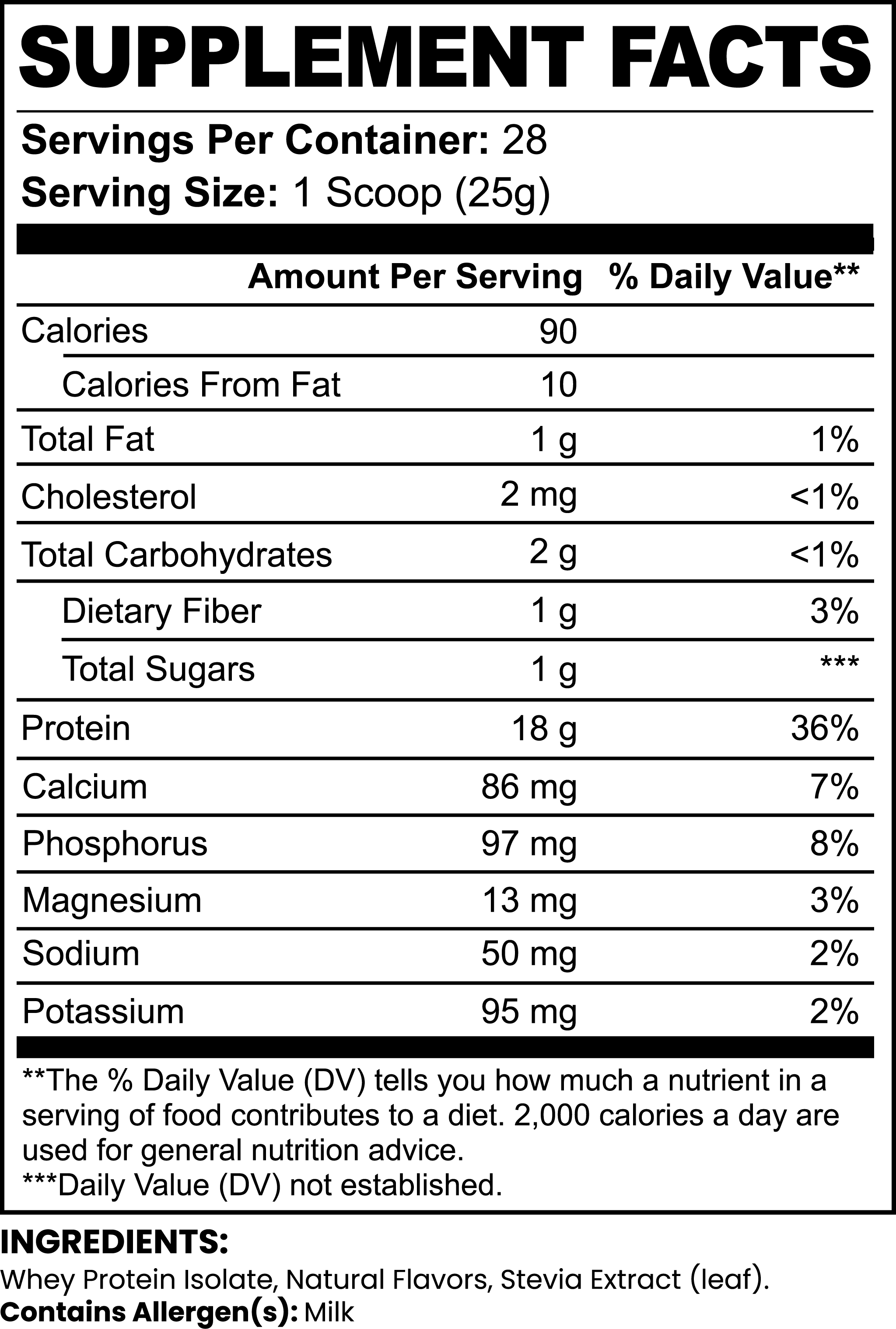 Midwest Monster Labs – Pure3 100% Whey Isolate